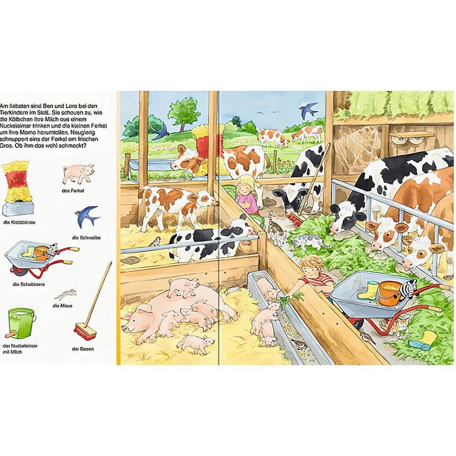 Sachen suchen: Bei den Tieren Gernhäuser, Susanne; Weller, Ursula (Illustrationen) Gebundene Ausgabe 