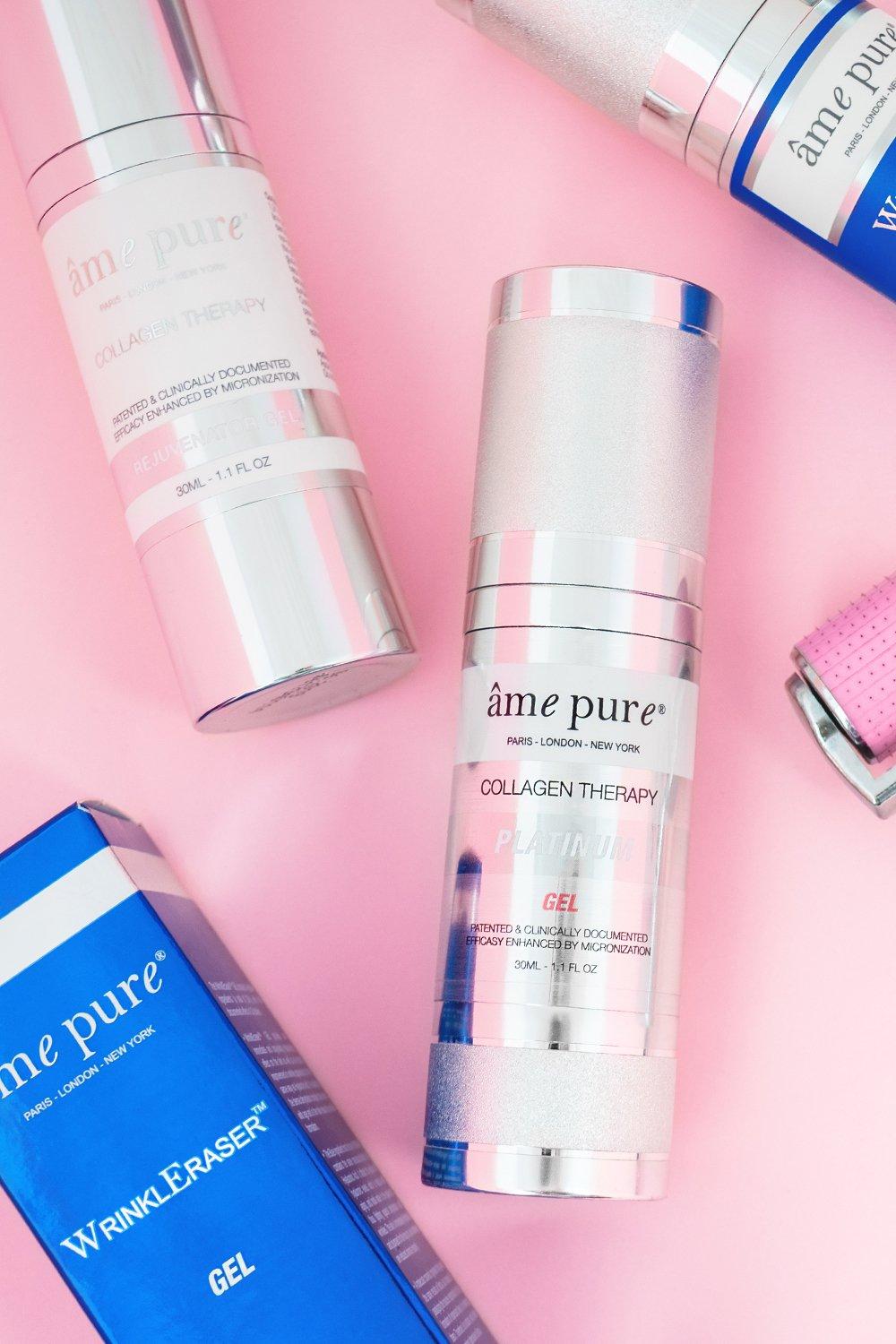 âme pure  Collagen Therapy PLATINUM Gel - Kollagen Gel/ Verringerung von Pickeln, Poren, Fettigkeit und Ausbrüchen 