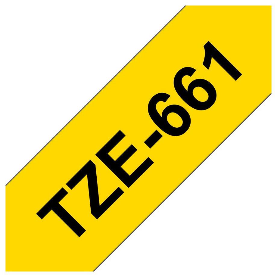 ABB Stotz S&J  Cassetta nastro  TZe TZe-661 Colore Nastro: Giallo Colore carattere:Nero 36 mm 8 m 