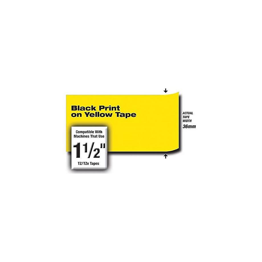 ABB Stotz S&J  Cassetta nastro  TZe TZe-661 Colore Nastro: Giallo Colore carattere:Nero 36 mm 8 m 