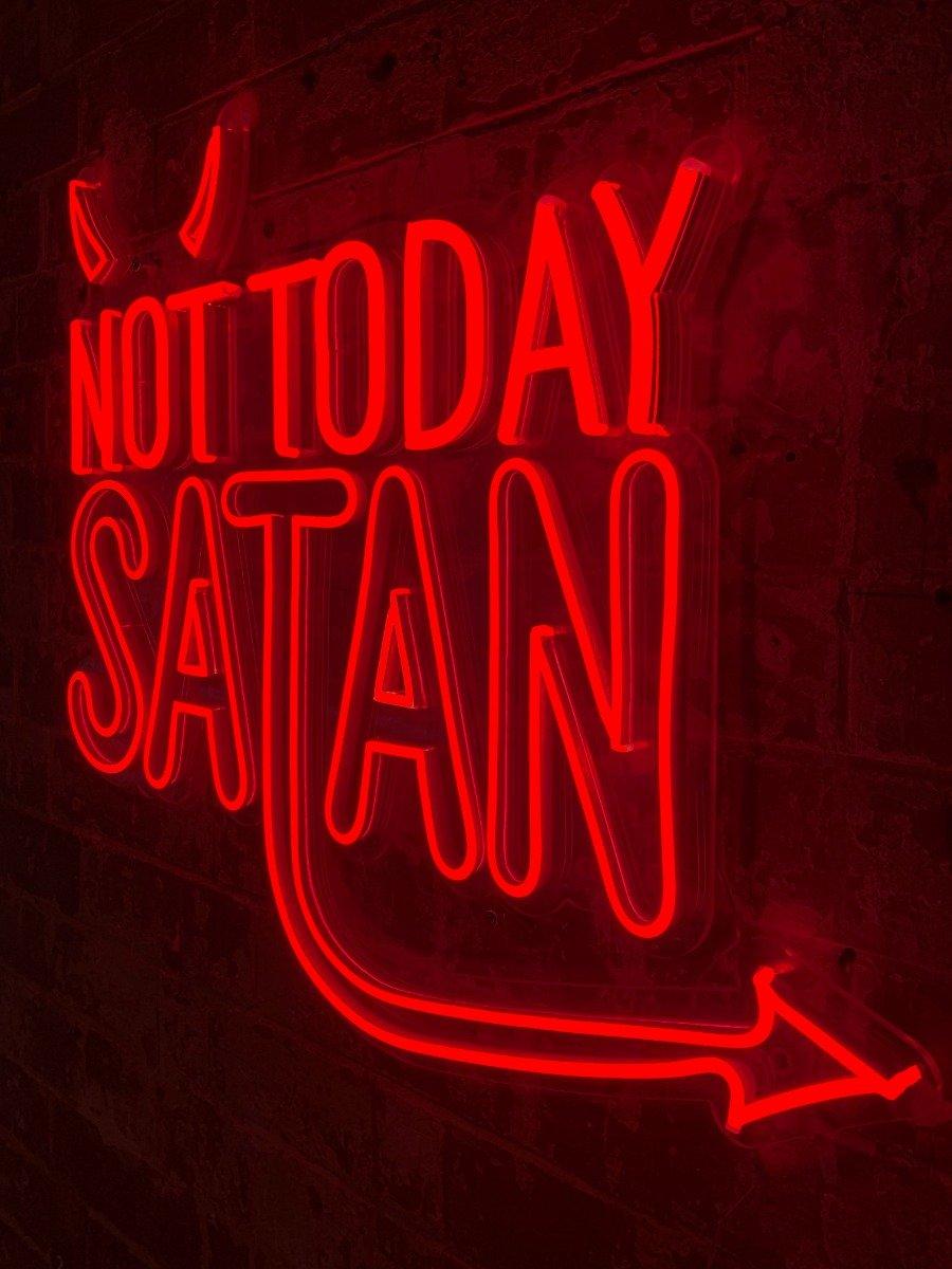 Locomocean LED Wandneon - Not Today Satan  