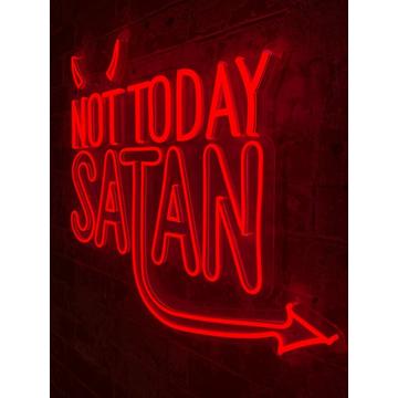LED Wandneon - Not Today Satan