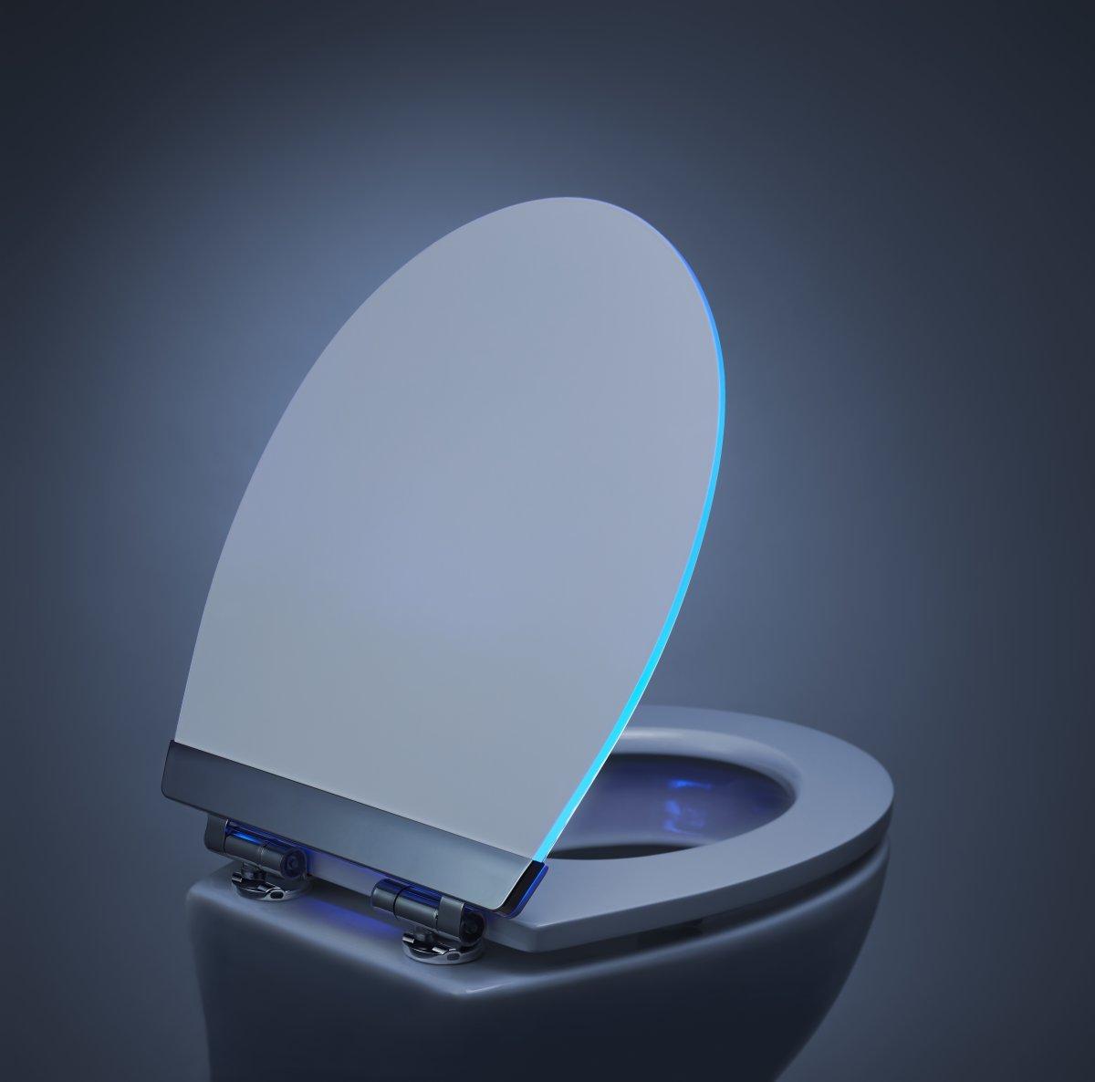 diaqua Sedile WC Menton LED Slow Down bianco - MDF - FSC® 100%  