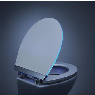 diaqua Siège WC Menton LED Slow Down blanc - MDF - FSC® 100%  