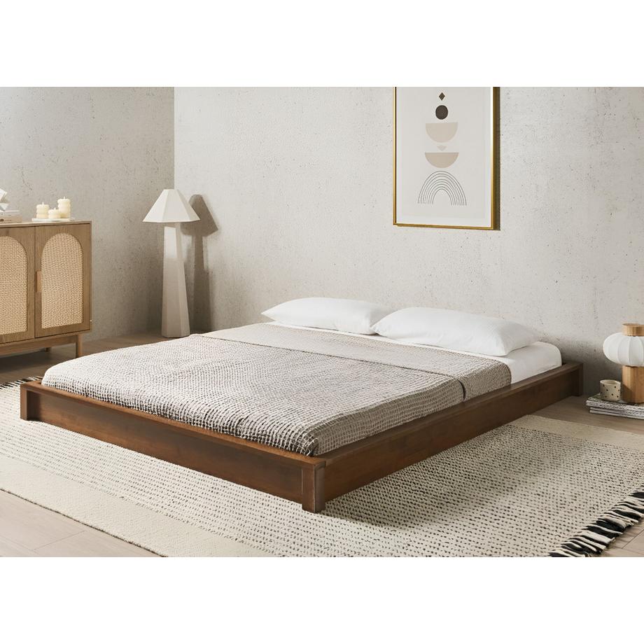 Beliani Letto senza testata en Legno di caucciù Minimalista ANTRAS  
