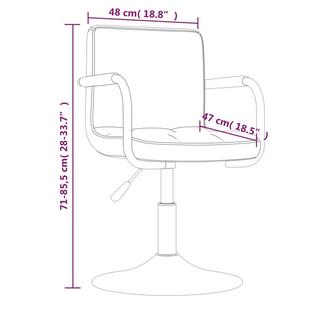 VidaXL Tabouret de bar velours  