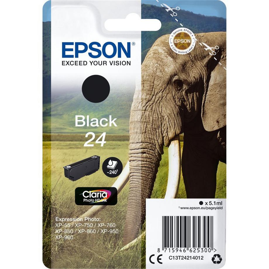 EPSON  Cartuccia Epson Originale T2421, 24 Nero C13T24214012 