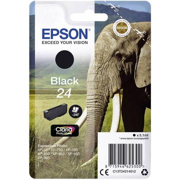 Cartuccia Epson Originale T2421, 24 Nero C13T24214012