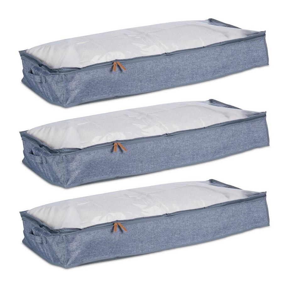 Sacchetti portaoggetti sottoletto, set da 3