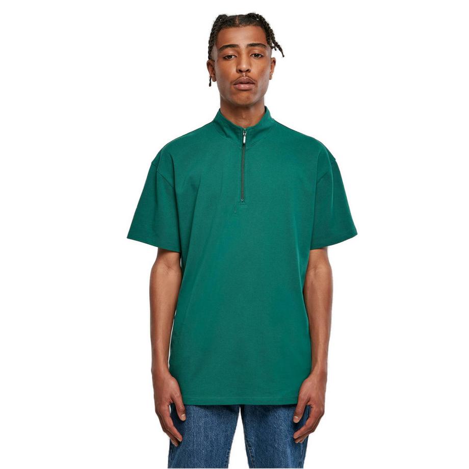 URBAN CLASSICS Half Zip Boxy T-Shirt  
