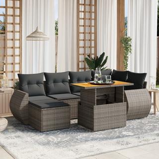 VidaXL set divano da giardino Polirattan  