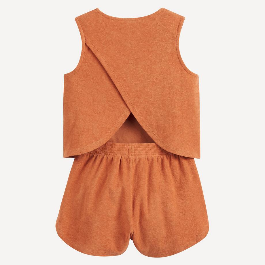 La Redoute Collections  Zweiteiliges Set T-Shirt und Shorts aus Frottee 