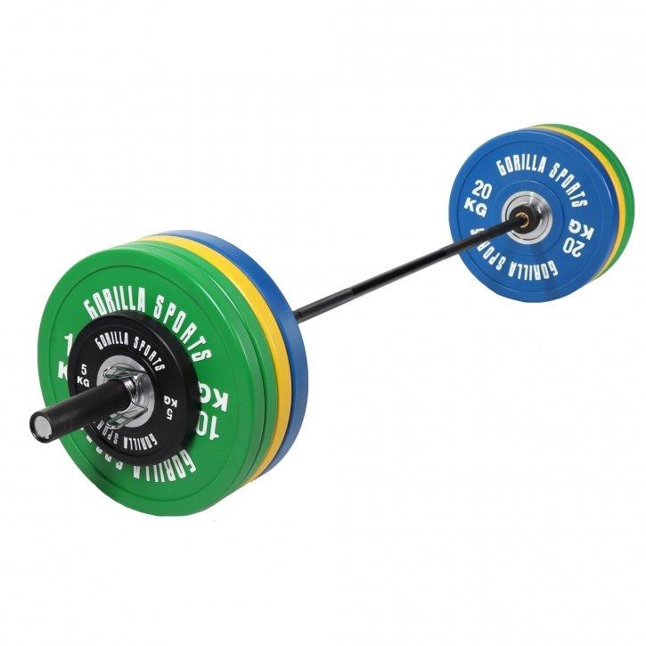 Gorilla Sports  Bumper Plates Langhantelset 