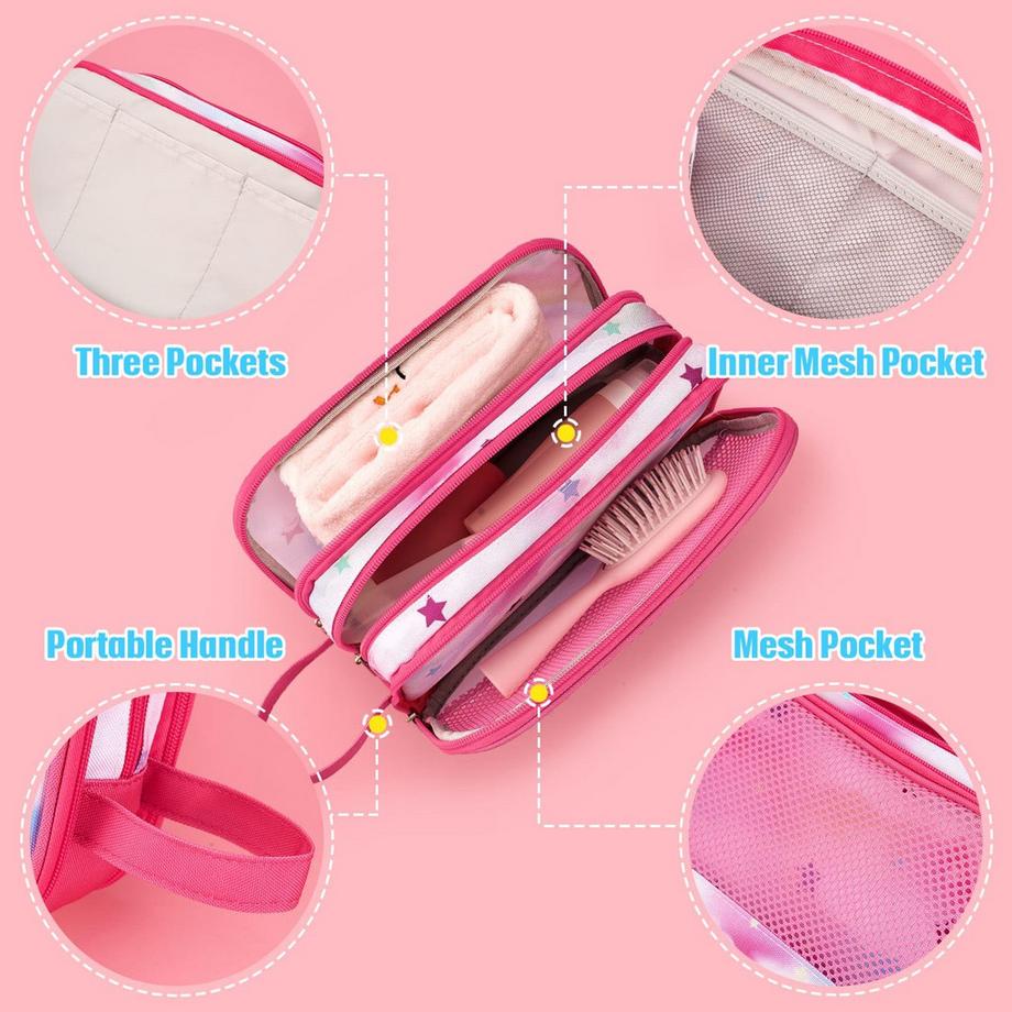 Only-bags.store Trousse de Toilette Enfant à Suspendre Licorne  