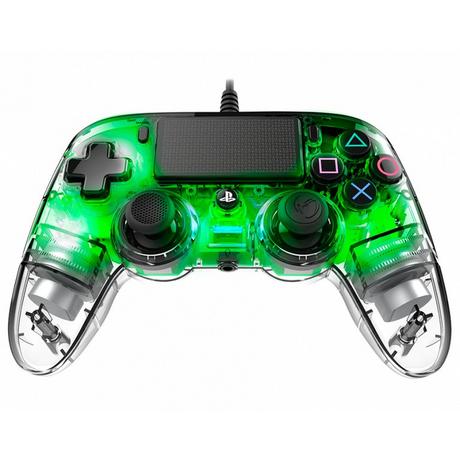 nacon  PS4OFCPADCLGREEN Gaming-Controller Grün, Transparent USB Gamepad Analog / Digital PC, PlayStation 4 