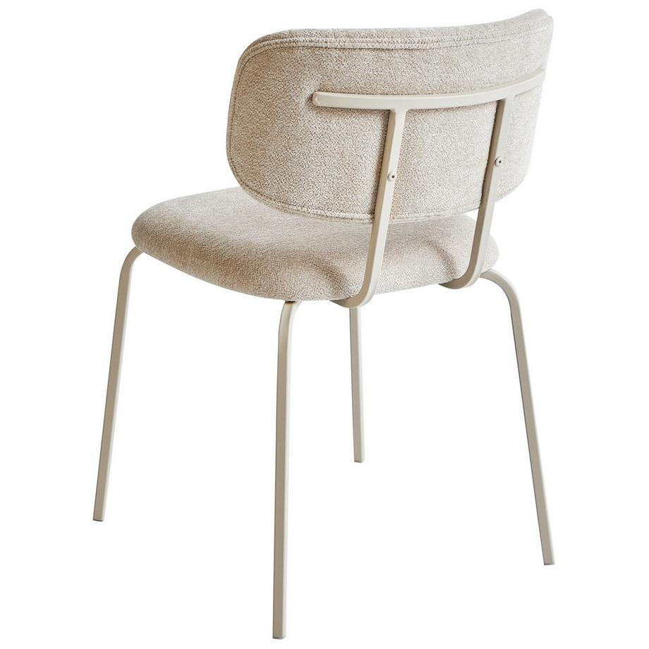 Beliani Set di 2 sedie da pranzo en Ciniglia Retrò IRINS  