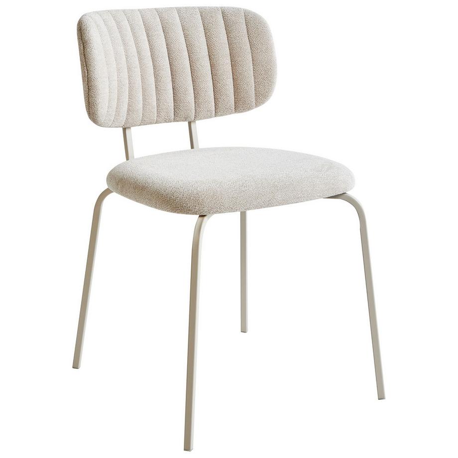 Beliani Set di 2 sedie da pranzo en Ciniglia Retrò IRINS  