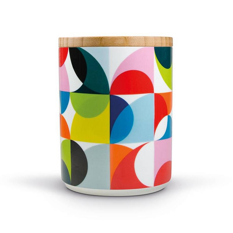 Remember  Boîte en porcelaine Solena avec couvercle en bambou 