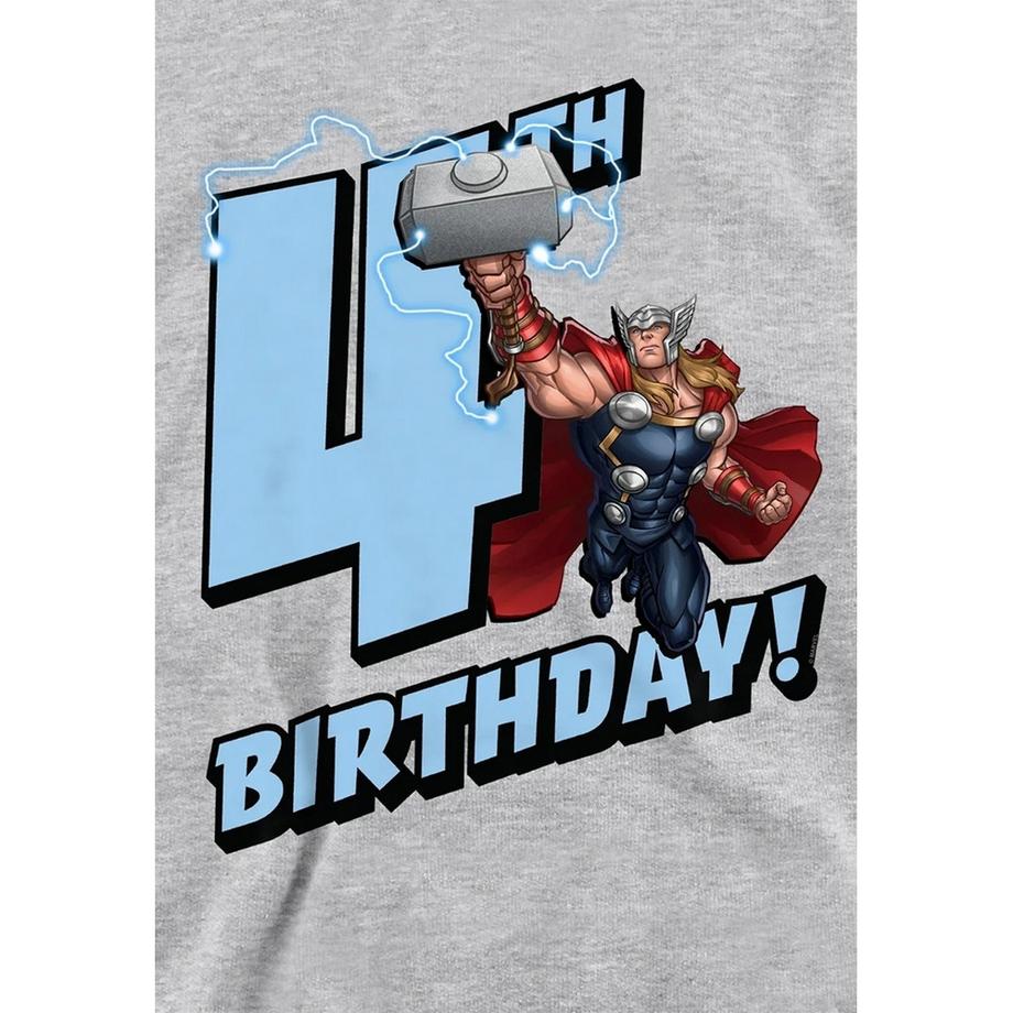 MARVEL  Kapuzenpullover, Meliert, 4. Geburtstag 