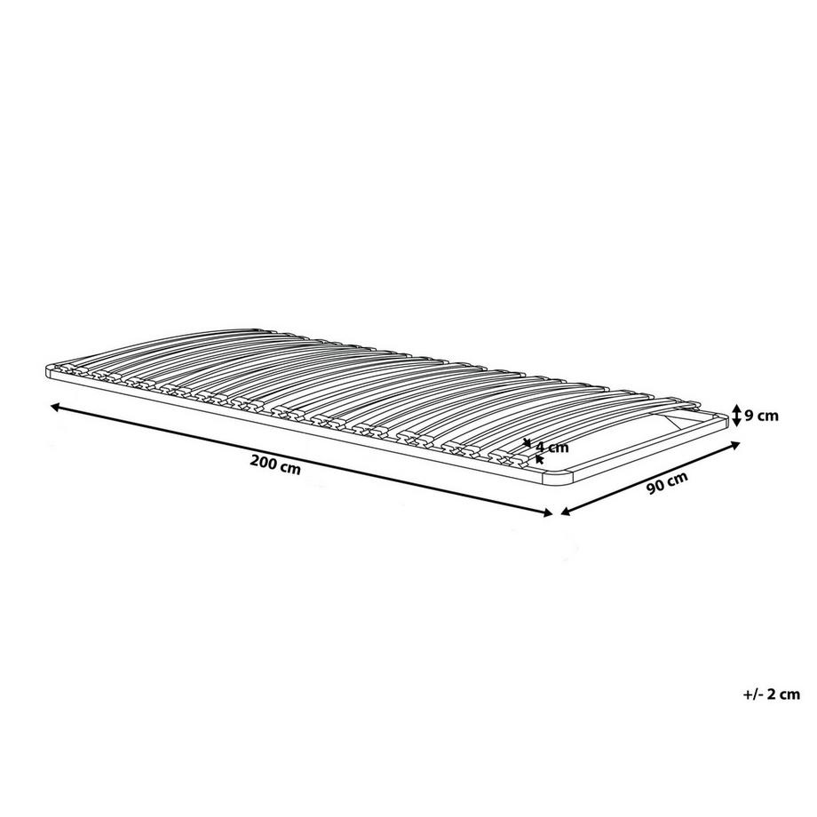 Beliani Sommier à lattes en Acier COMBOURG  