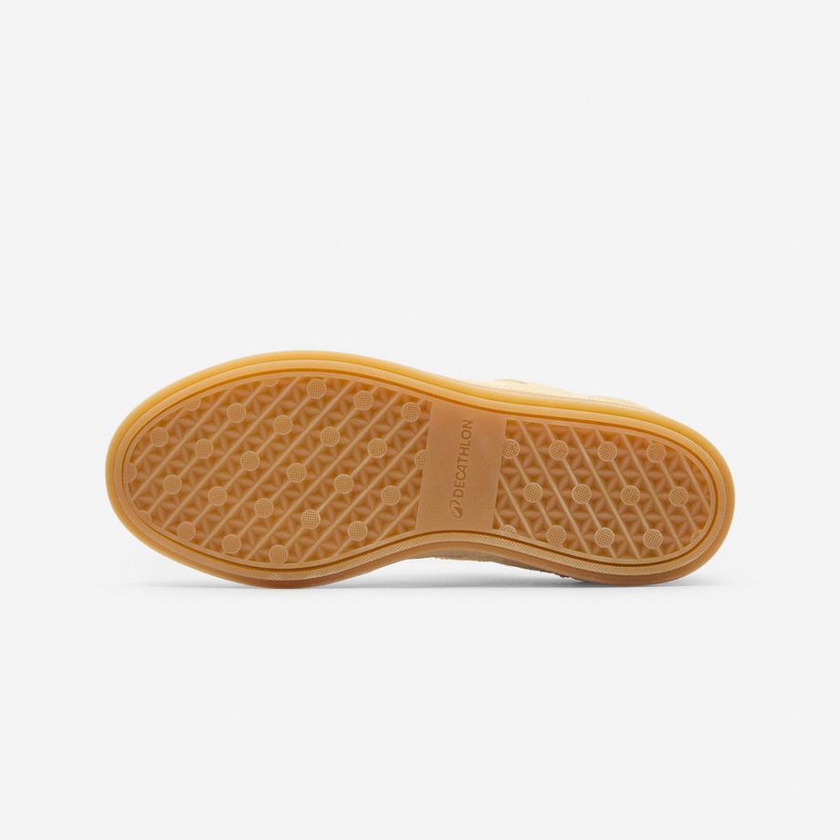 DECATHLON  Turnschuhe  aus Wildleder Player 80 gelb 