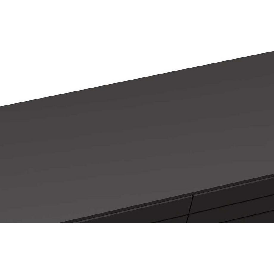 mutoni Commode Large 6 tiroirs gris  