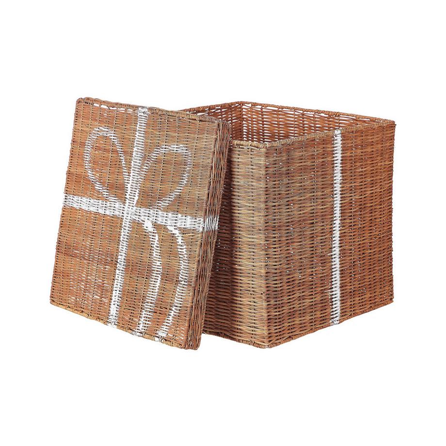 Beliani Korb en Rattan Rustico CADEAU  