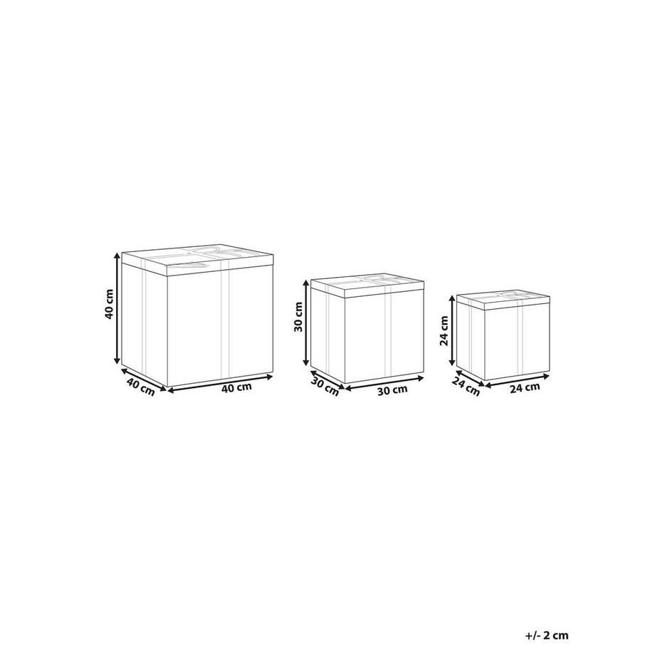 Beliani Korb en Rattan Rustico CADEAU  