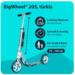 HUDORA  Scooter Big Wheel 205 Türkis 