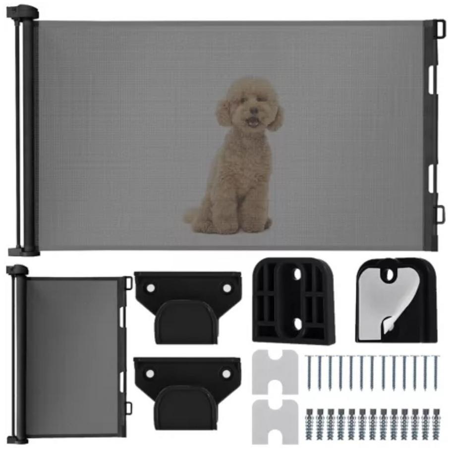 Northio  Rolltor, Sicherheitstor 160 cm - Schwarz 