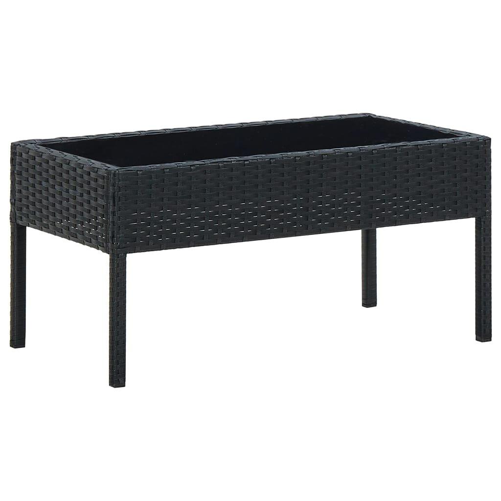 VidaXL Gartentisch poly-rattan  