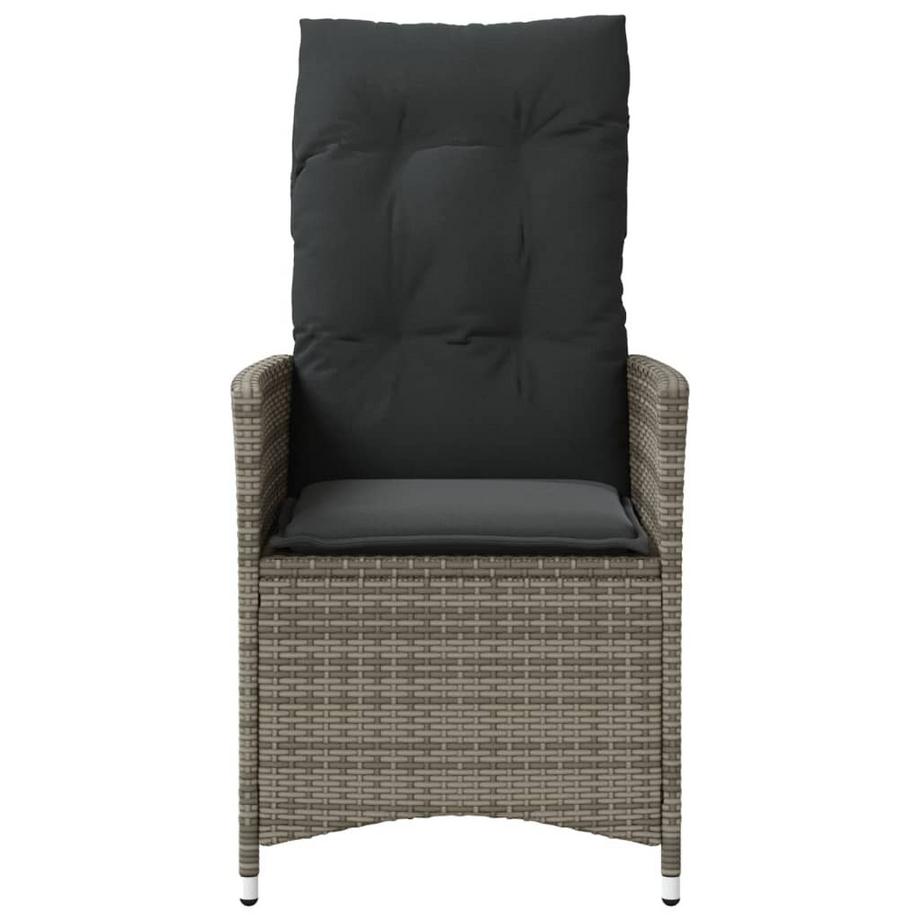 VidaXL Chaise de jardin inclinable rotin synthétique  