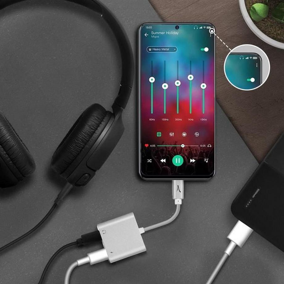 Akashi  Adaptateur Audio / Charge USB-C Akashi 