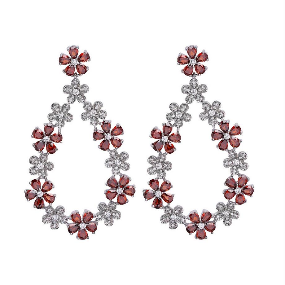 Diva Zarte Florale Hängeohrringe