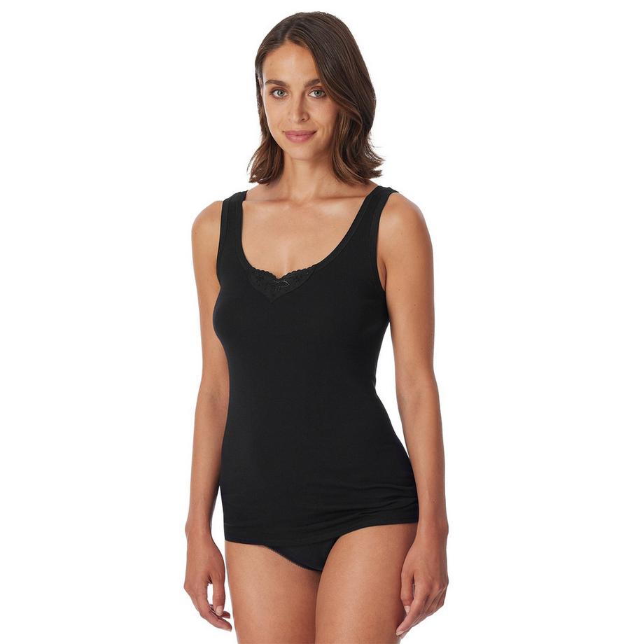Schiesser Essentials Pack de 4 Maillot de corps Confortable  