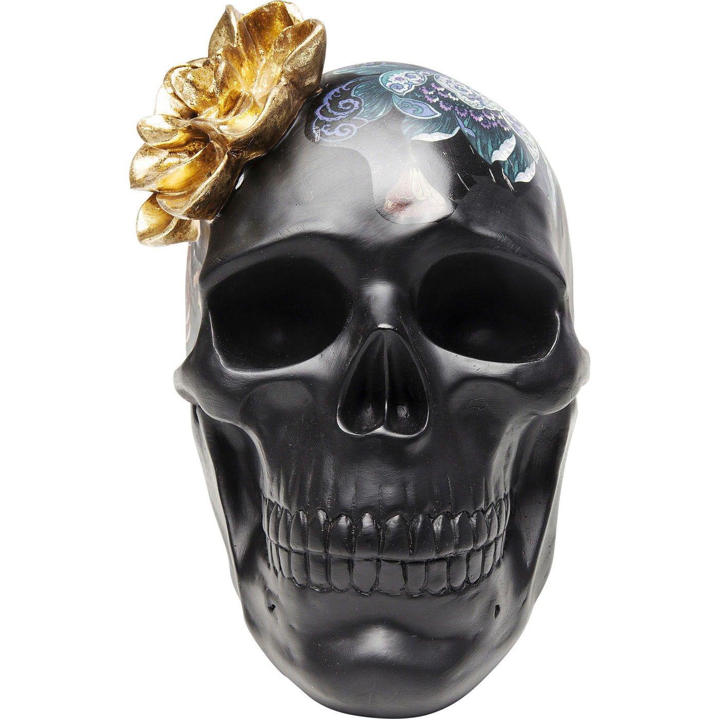 KARE Design Objet déco Flower Skull 22cm  