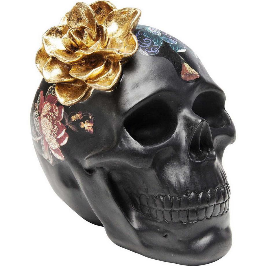 KARE Design  Deko Objekt Flower Skull 22cm 