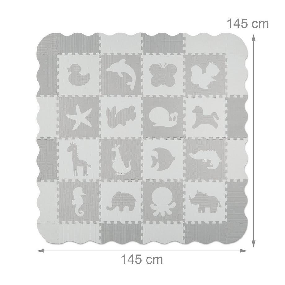 Northix  Puzzlematte mit Tiermotiven 