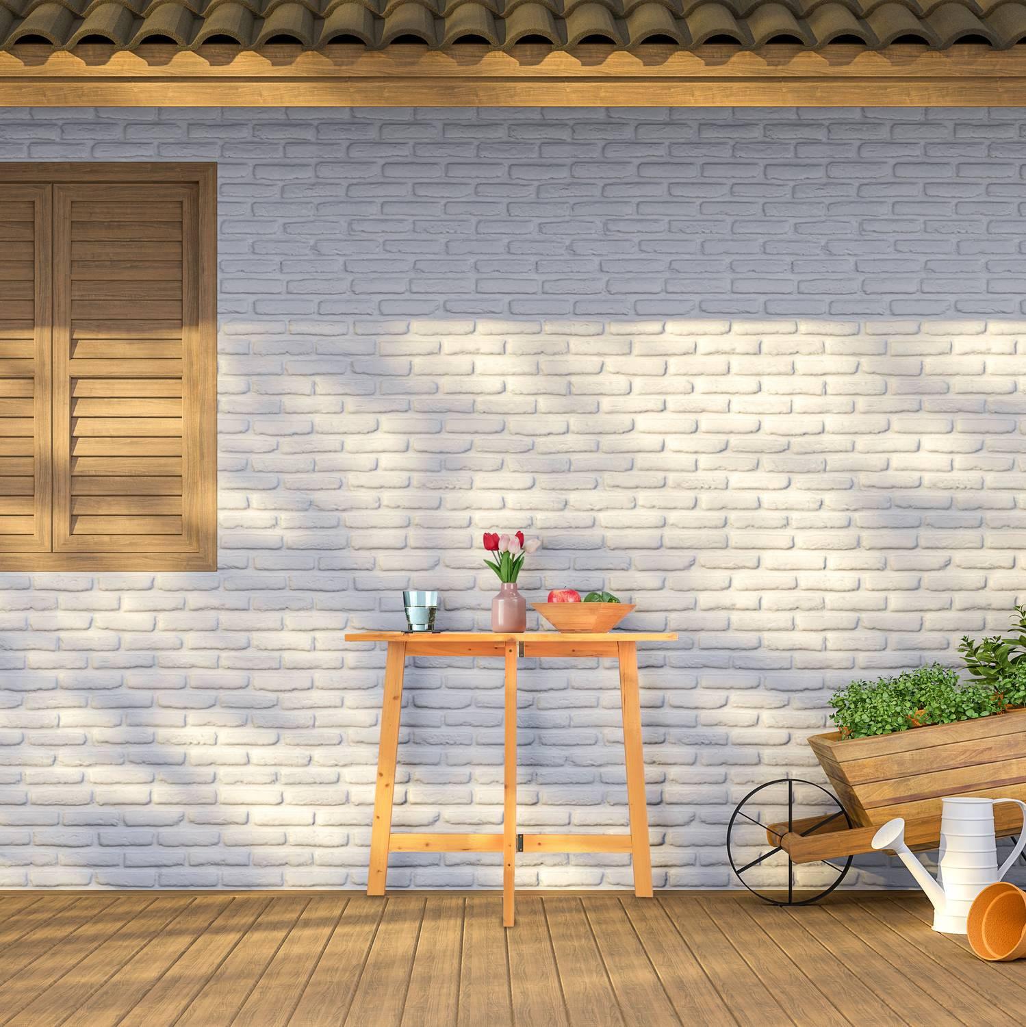 B2X Tavolo pieghevole rettangolare in legno  