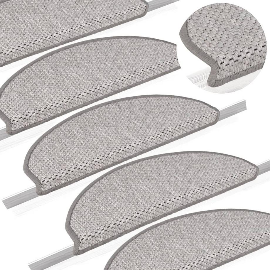 VidaXL Tapis d'escalier autocollants 15 pcs tissu  