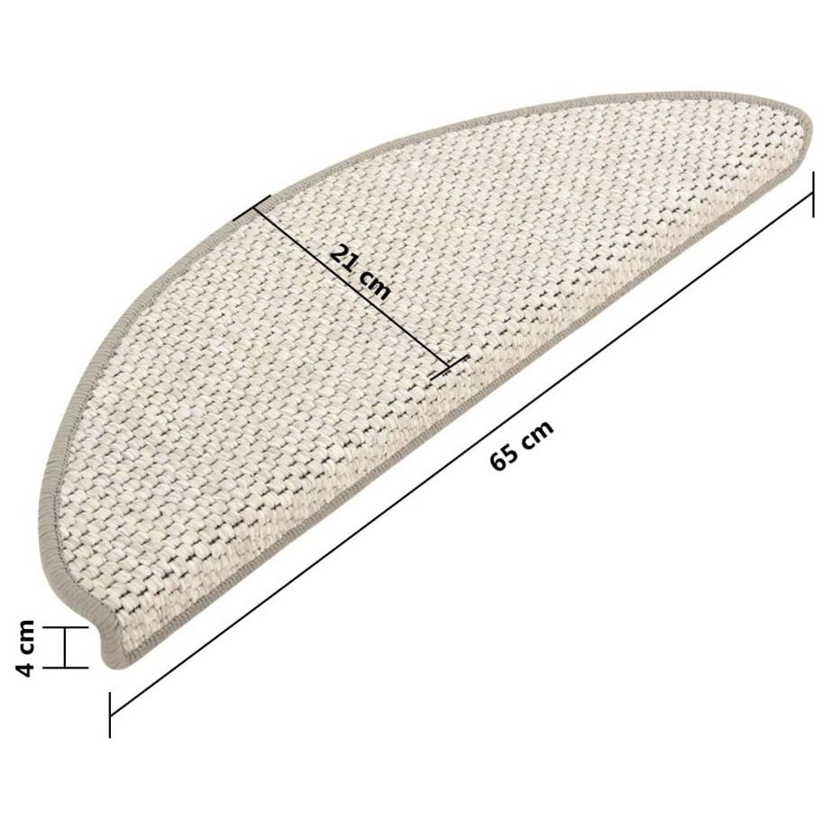 VidaXL Tapis d'escalier autocollants 15 pcs tissu  