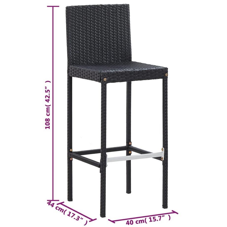 VidaXL Outdoor-Bar-Set mit Akazienholztisch  