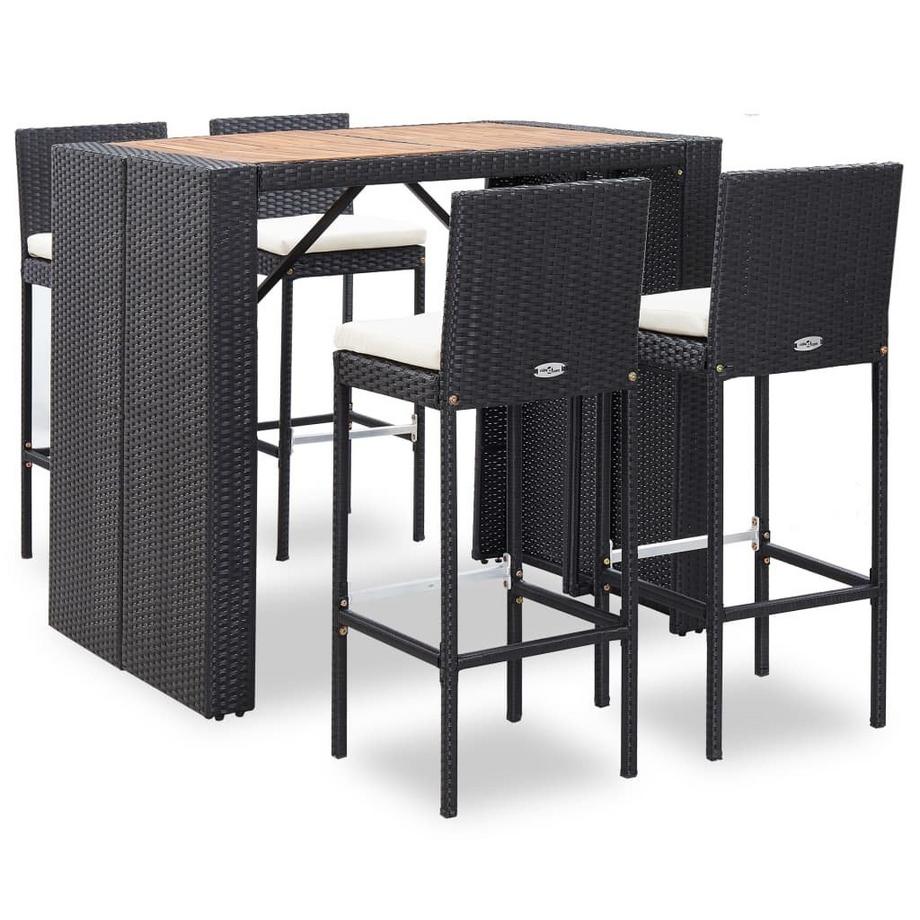 Outdoor-Bar-Set mit Akazienholztisch