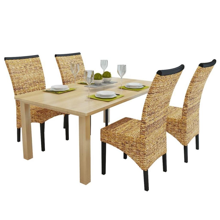 VidaXL Chaise à manger rotin synthétique  