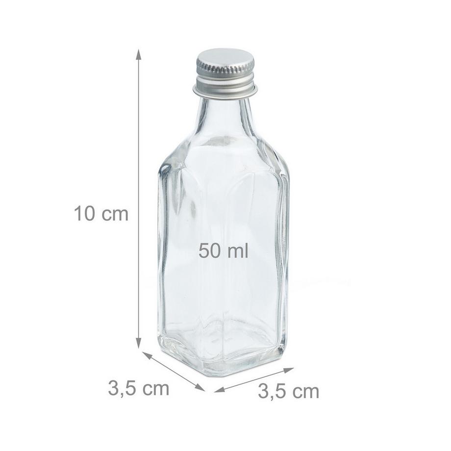 Northix Ensemble de mini bouteilles en verre  