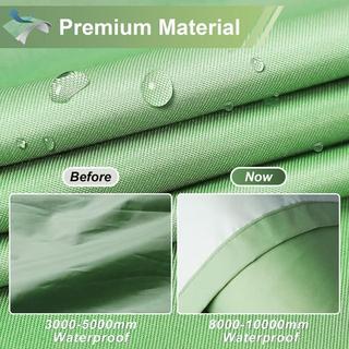 Alopini Long Imperméable Unisexe avec Capuche  