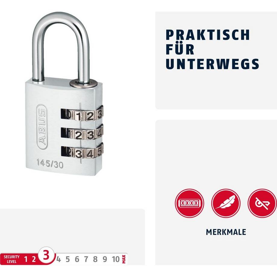 Abus  cadenas à combinaison 145/30 Lock-Tag 