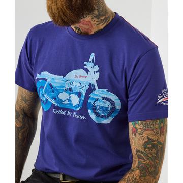 T-Shirt mit Motorradtour-Print