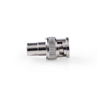 Nedis  BNC Adapter | BNC Hane | RCA Hona | Nickel Plates | 50 Ohm | Rak | Metall | Silber | 10 St. | Umschlag 