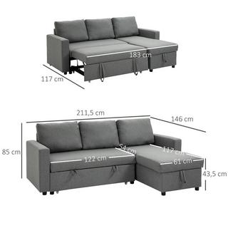 HOMCOM Schlafsofa  